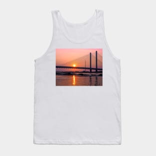 Indian River Bridge Magenta Reflections Tank Top